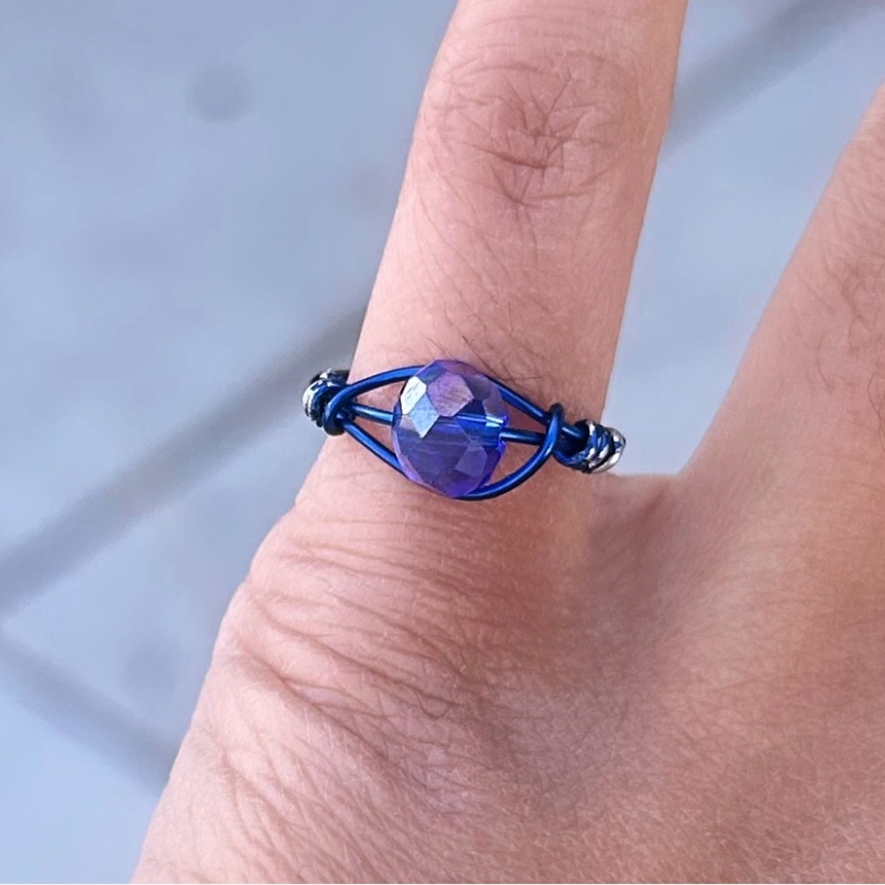 Handmade copper wire ring - Picture 3 of 5